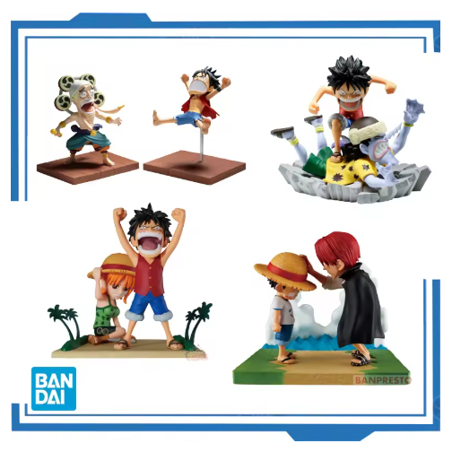 NEWW Bandai Original Banpresto Anime One Piece WCF Log Stories Luffy Enel Arlong Nami Shanks PVC Act