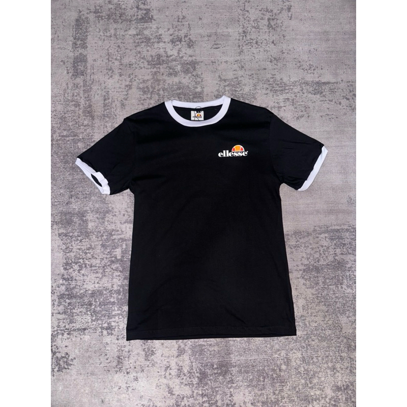 Ts Ellesse black garis Whit