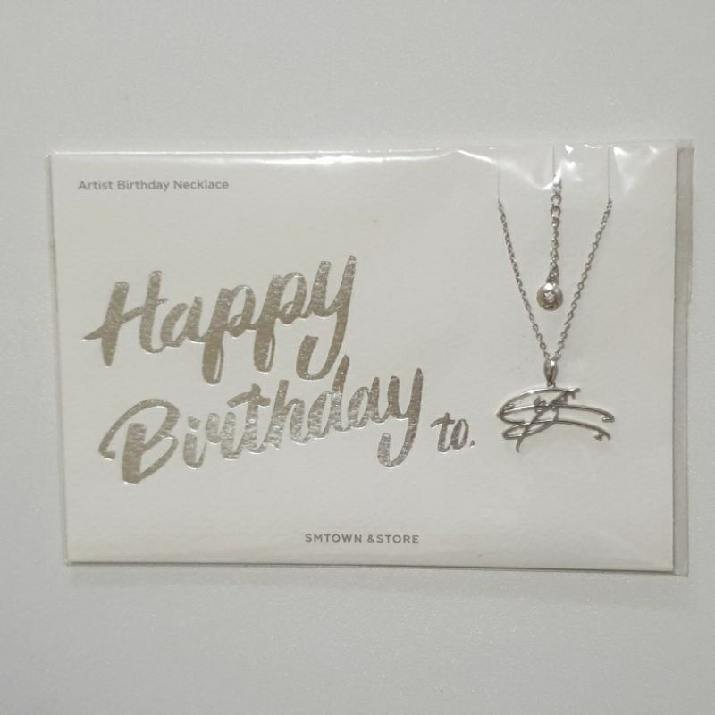 Official EXO Sehun Birthday Necklace (Kalung Rhodium)
