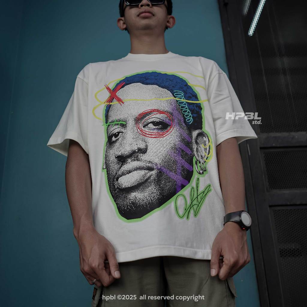 KAOS-HPBL-HB-011-DENNIS-RODMAN-Kaos-Oversized-20s-Original-Produk