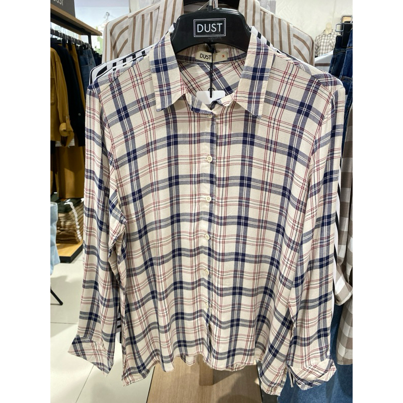 KEMEJA KOTAK KOTAK DUST BRAND MATAHARI ORIGINAL