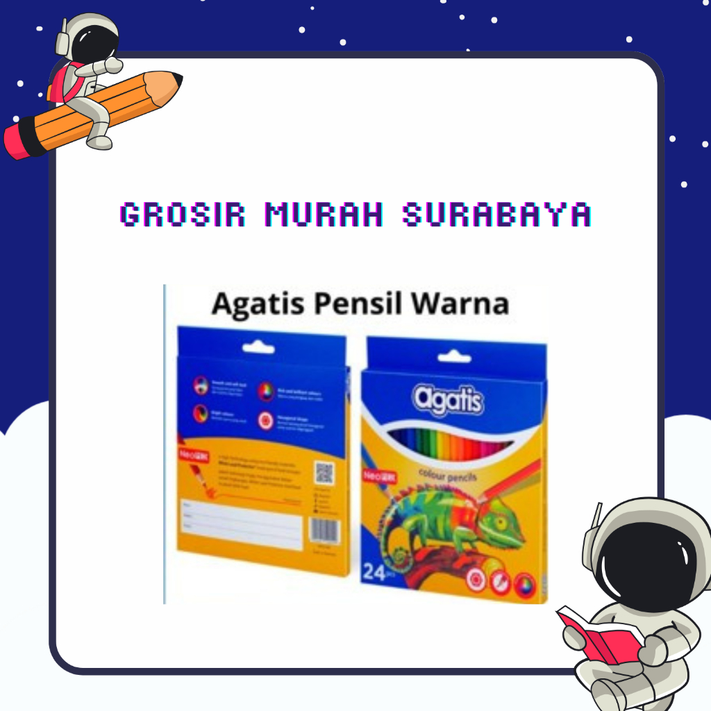 

Agatis - Pensil Warna Neopex Eco Hexagonal - 24 Warna