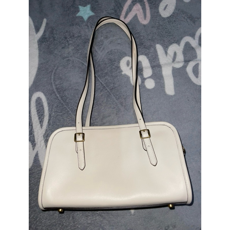 PRELOVED Tas Coach Swing Zip warna Chalk (baca deskripsi dulu)