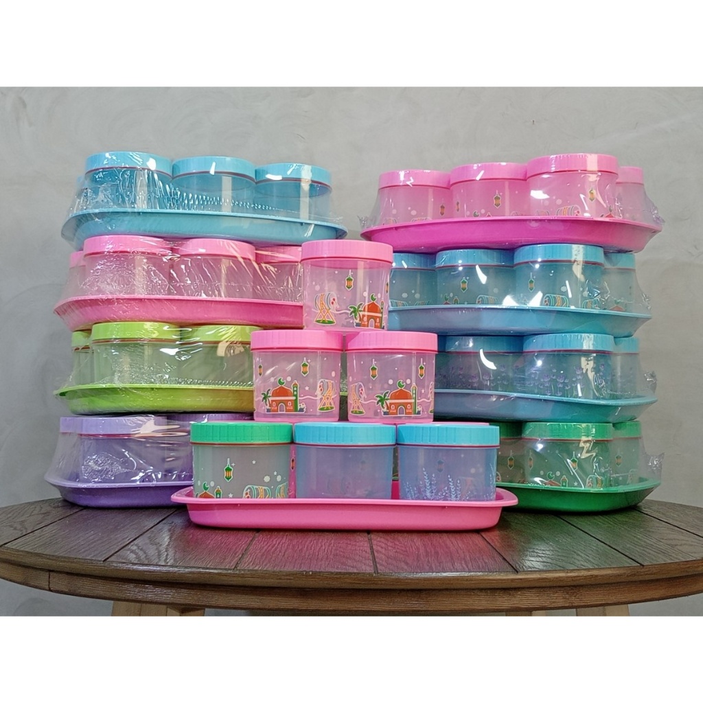 TOPLES NATO 7 IN 1, SET 6 TOPLES DAN 1 NAMPAN SERTA BEBERAPA VARIAN WARNA, GAMBAR, DAN JUGA POLOS