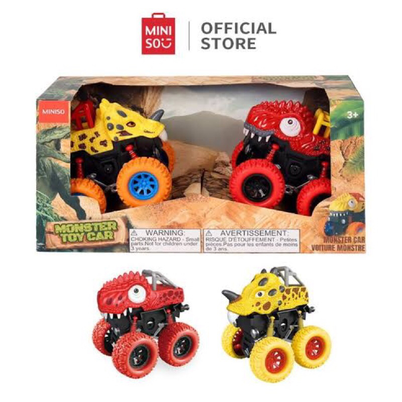 Miniso Monster Car Toy Dinosaurus animal Zoo / Mainan anak mobil