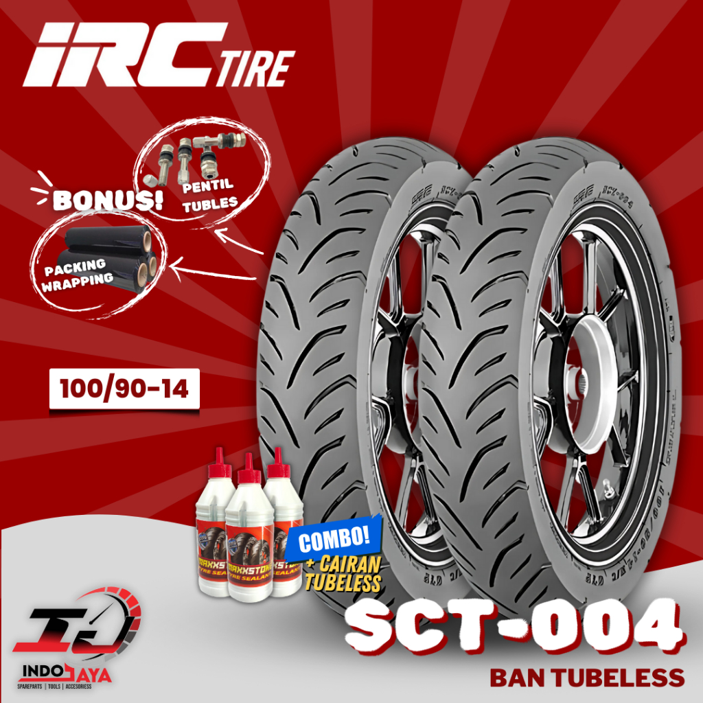 [READY COD] BAN LUAR TUBELESS IRC SCT-004 (100/90-14) UNTUK MOTOR LEXI / PCX / AEROX / VARIO 150 / B