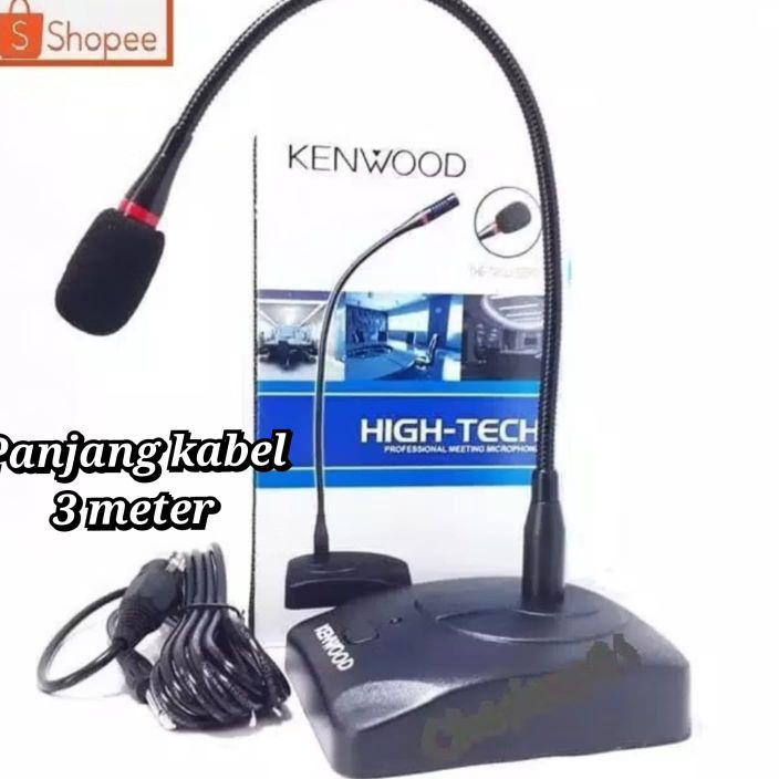 Terbatas mic podium KENWOOD TM18 K3 mikrofon meja podium mimbar kenwood