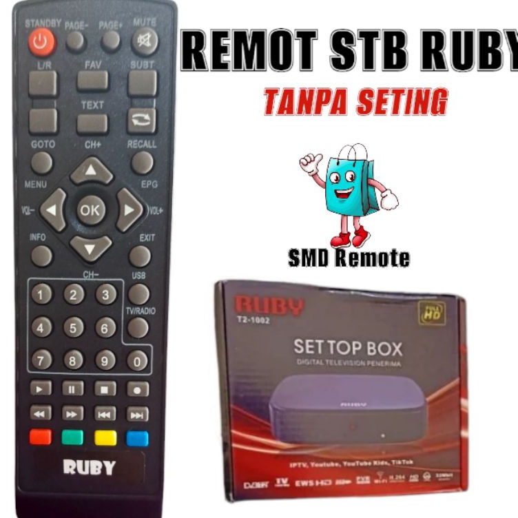 Terbatas Remot stb RubyRemot set top box Ruby