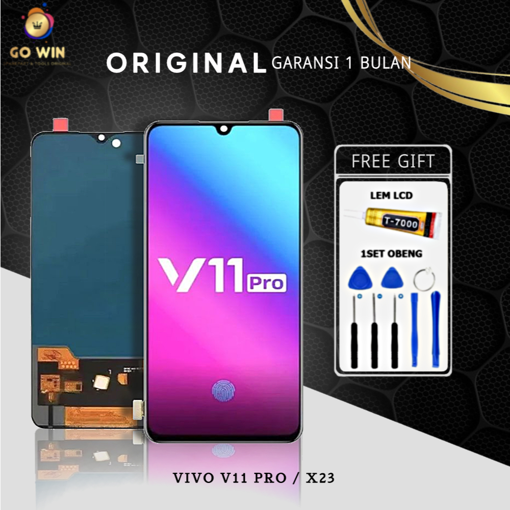 ORIGINAL LCD VIVO V11 PRO /  X23 FINGGERPRINT AKTIF FULLSET TOUCSCREEN ORI