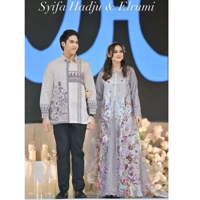 READY KIRIM VANILLA HIJAB SYIFA HADJU EL RUMI SERIES RAYA COLLECTION DRESS KOKO FAMILY SET SARIMBIT