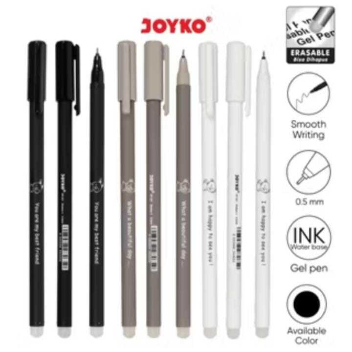 

Pulpen Joyko Gel Hapus Shokyo 3 GP-321 0.5mm Eraseable/bisa dihapus (1 PACK)