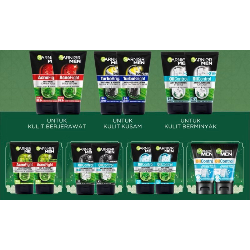 Garnier men 50ml dan 100ml
