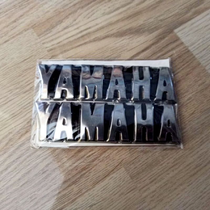 emblem logo tangki tengki yamaha RX KING stenlis stailess dan plastik