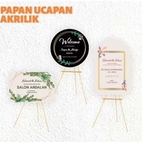 PAPAN UCAPAN AKRILIK 60 X 40 CM / PAPAN BUNGA AKRILIK / PAPAN WISUDA AKRILIK / PAPAN TANDA PERNIKAHA