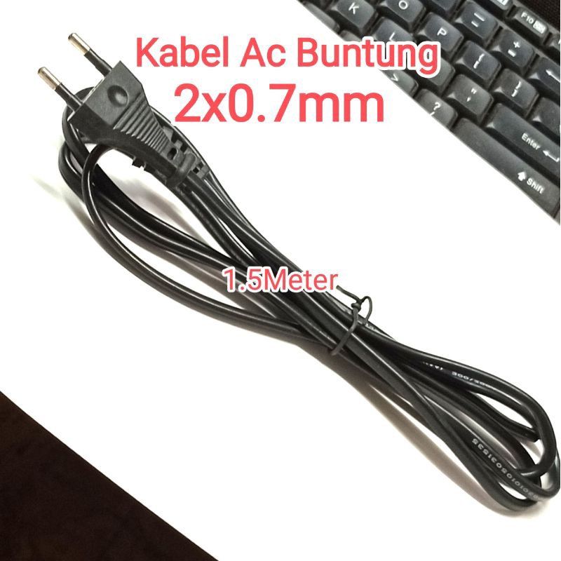 Kabel AC Buntung 2 x 0.75mm 1.5Meter