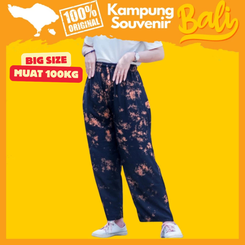 Celana Kulot Wanita Rayon Premium Jumbo XXL Kekinian Kulot Bali Adem Oleh Oleh Khas Bali