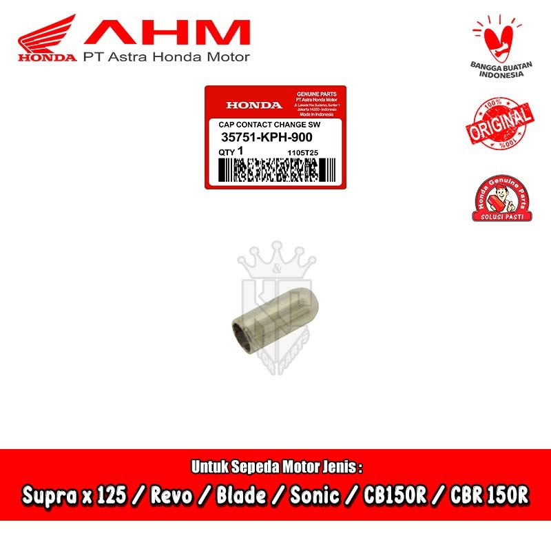 Cap Switch Netral Karisma Supra x 125 Revo Blade CB CBR 150 R Sonic GTR Original AHM 35751-KPH-900