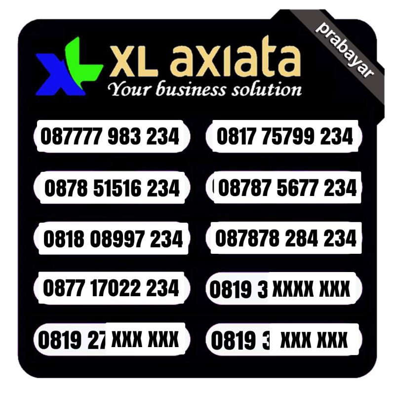 NOMOR CANTIK XL  234
