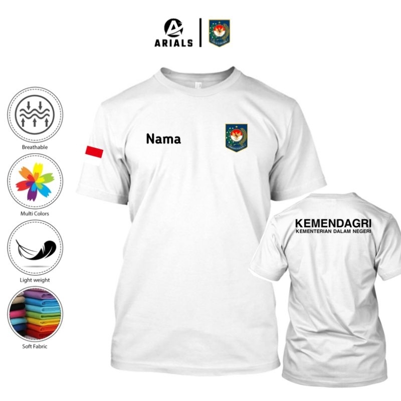 Arials Kaos Baju KEMENDAGRI Kementerian Dalam Negeri