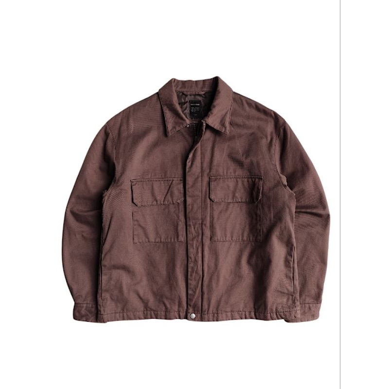 rage machine mechanic double pocket work jacket