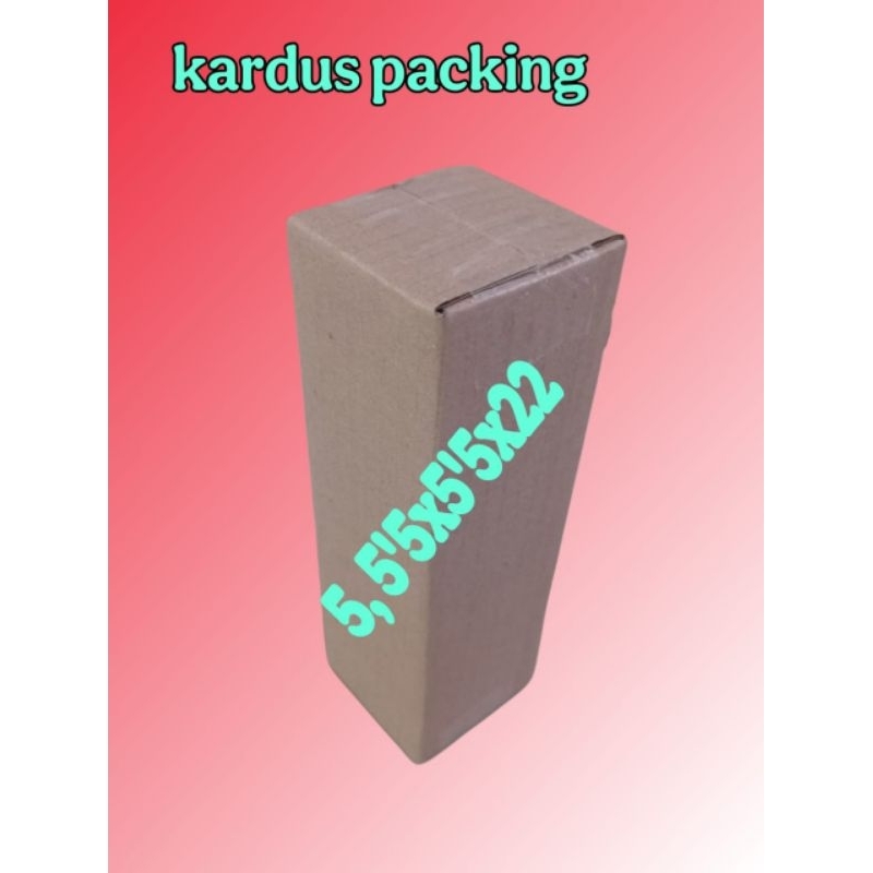 

kardus packing UK 5'5x5'5x22 kardus kecil kardus besar
