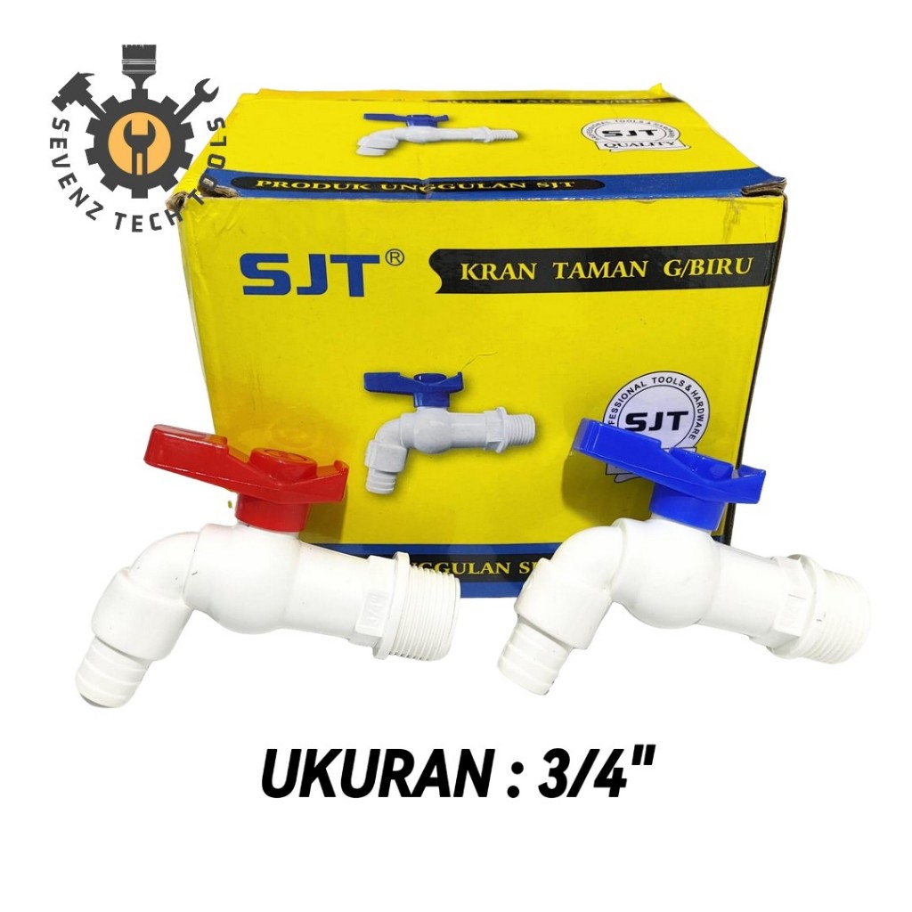 SJT KERAN TEMBOK PLASTIK 3/4" KRAN AIR TAMAN/KAMAR MANDI 3/4" SUPER MURAH