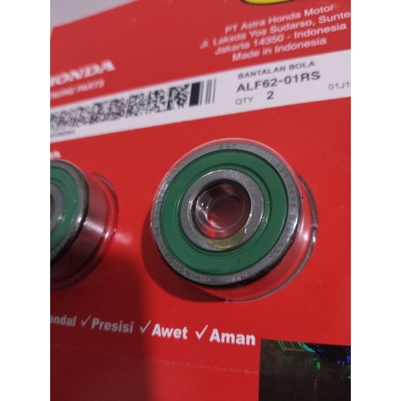 BEARING LAHER RODA (ISI 2) 6201-RS TUTUP SEAL KODE AlLF6201-RS AHM ORIGINAL