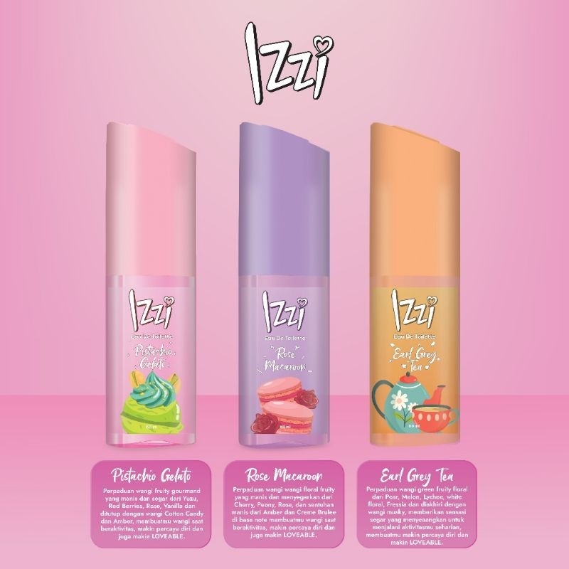 IZZI Eau de Toilette Parfum Wanita 60ml Cewek Remaja