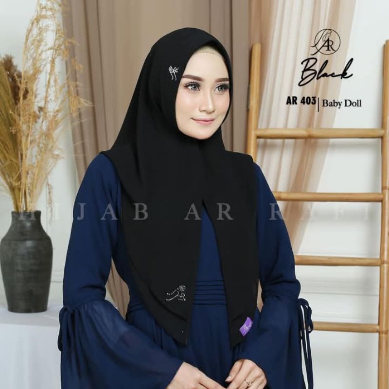 Flash Sale ‼️ AR 403 Hijab Hoodie Bergo seni pet Arrafi Terlaris