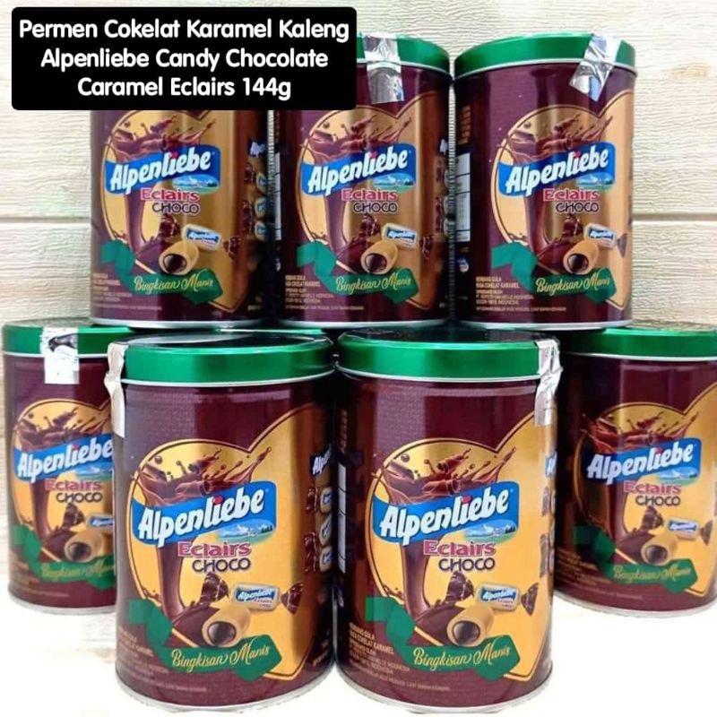 

Alpenliebe Eclairs Choco Caranel Candy Chocolate Coklat Permen Cokelat Karamel Kaleng Toples 144g ( Expired 2026 ) Produk Rawan Rusak Saat Pengiriman Embun Mart Sidoarjo