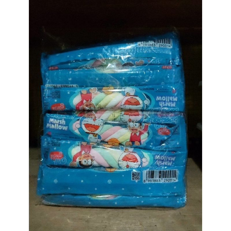 

Makanan Snackit Marshamallow doraemon isi 20pcs Kenyal