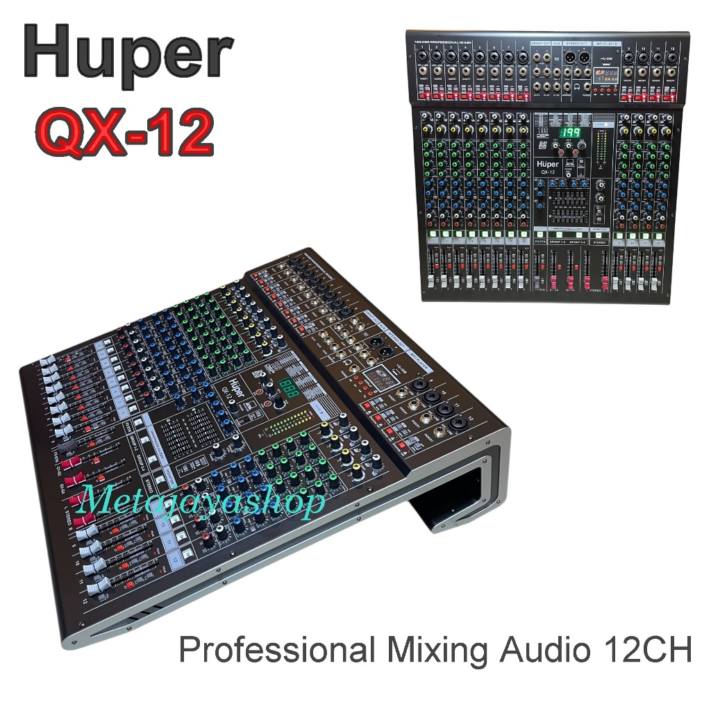 Mixer Huper QX12 Professional Mixer Audio Huper QX-12 Mixer huper qx 12 12channel