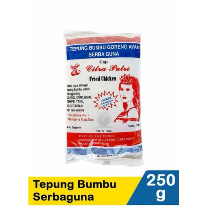 

Tepung Bumbu Serbaguna Citra Putri - Tepung Putri Bumbu Serbaguna