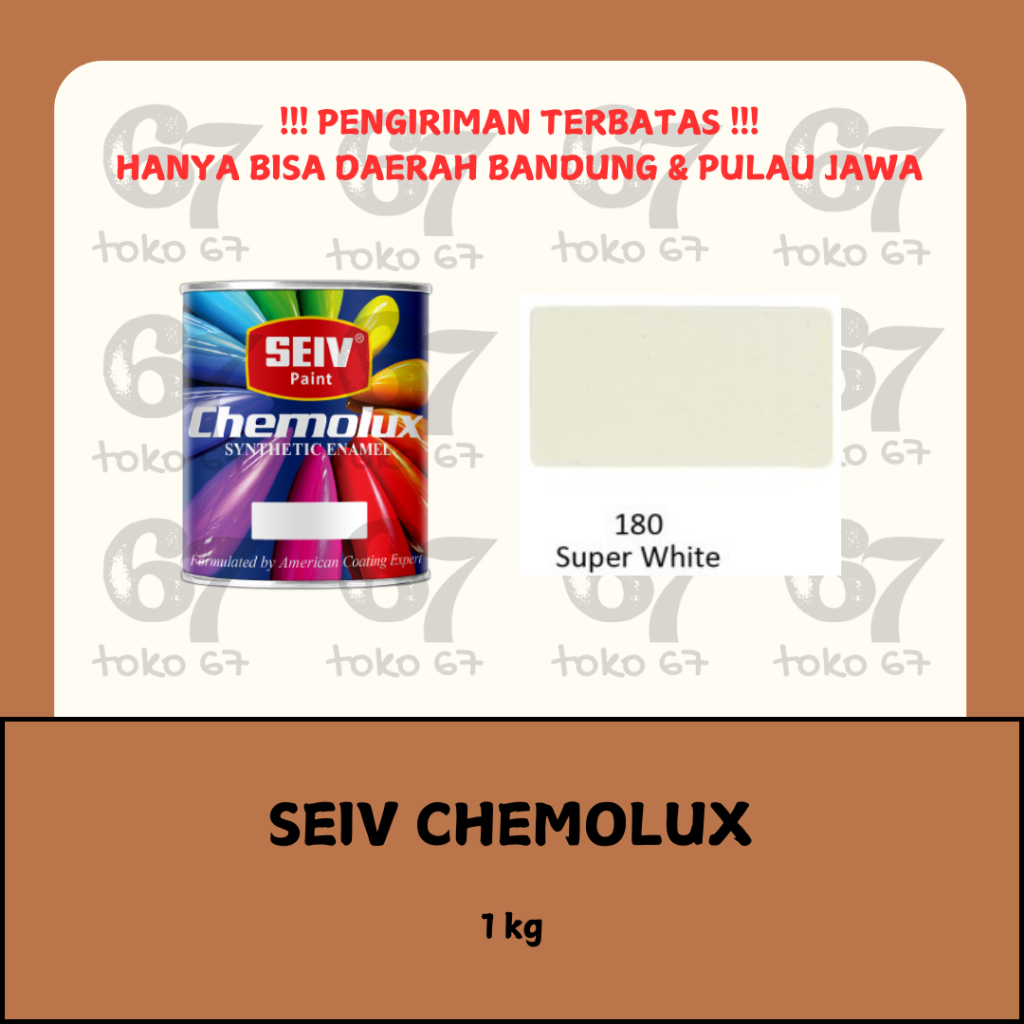 

SEIV CHEMOLUX CAT MINYAK KAYU BESI 180 SUPER WHITE 1 KG