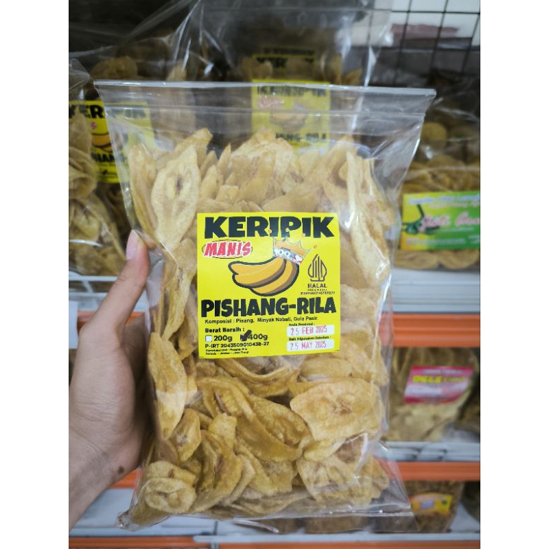 

Keripik Pisang Manis Pishang-Rila 400gr