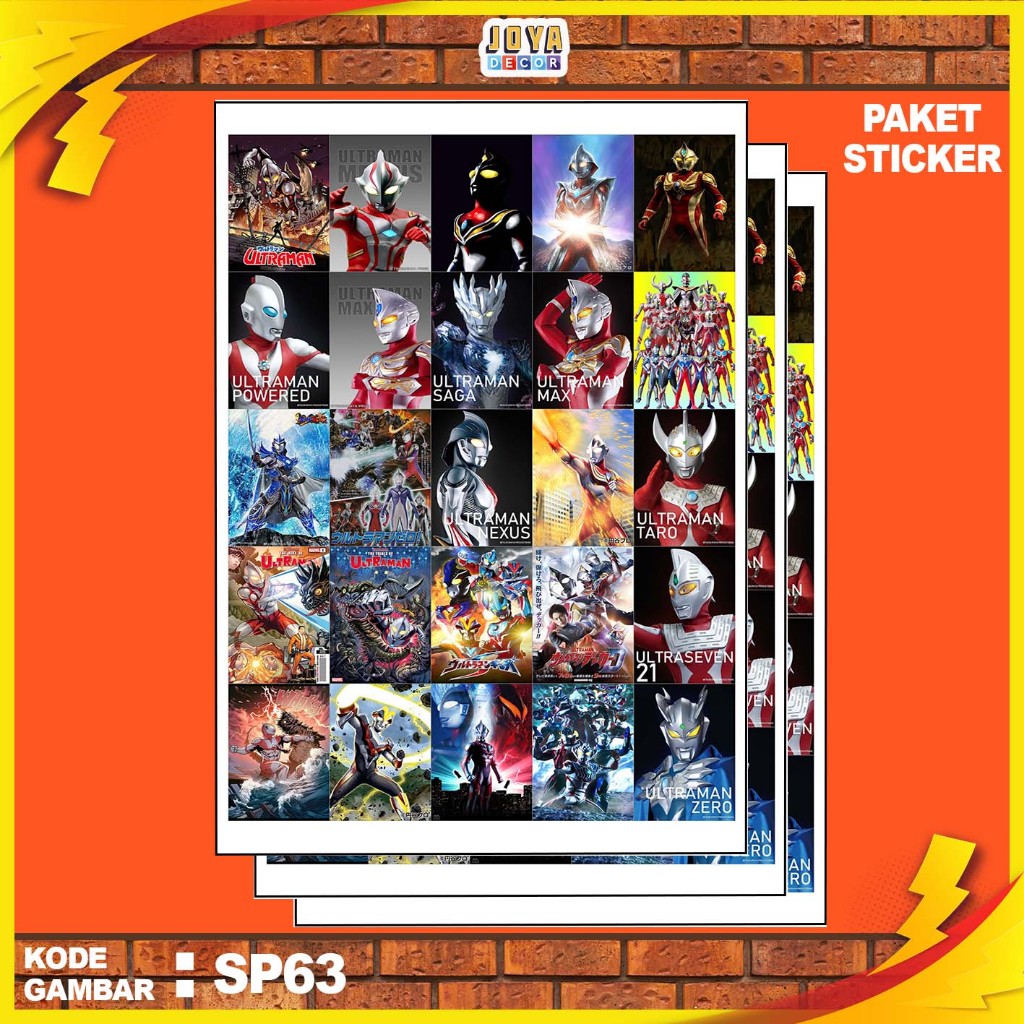 

GAMBAR STICKER ULTRAMEN/ STIKER ULTRAMEN / PAKET STIKER ULTRAMEN PER 25 PCS / KODESP63