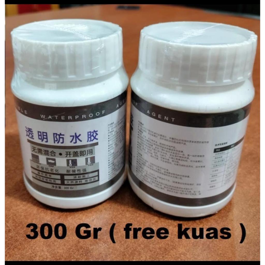 Lem perekat solusi untuk atap bocor, dinding rembes dan pipa bocor waterproof transparan free kuas