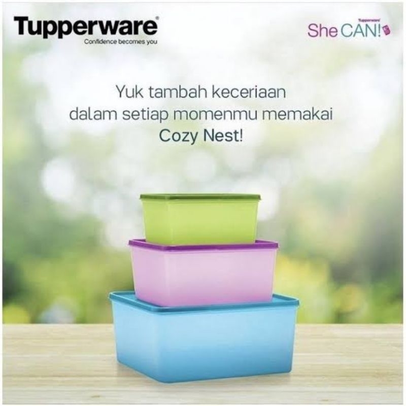 Tupperware cozy nest 3warna