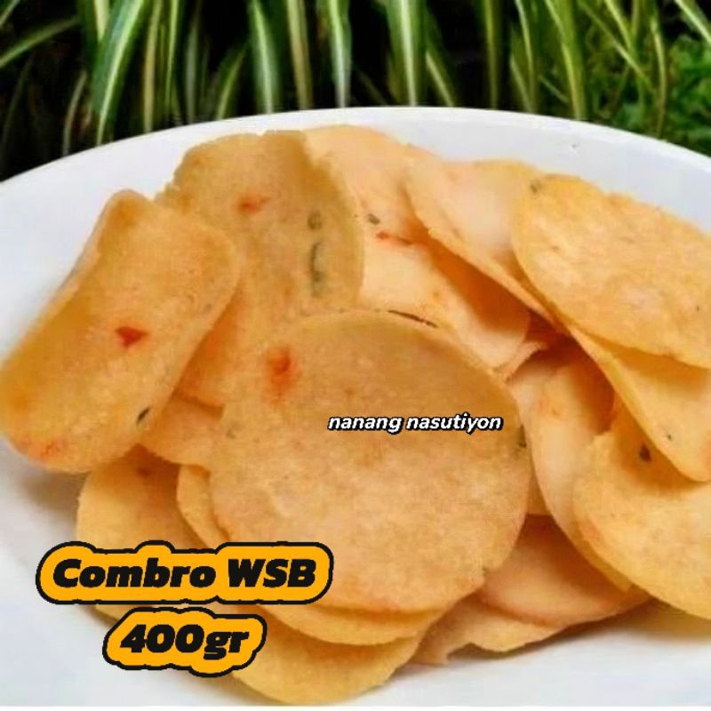 

Nanang nasutiyon jual keripik kerupuk combro WSB siap saji.