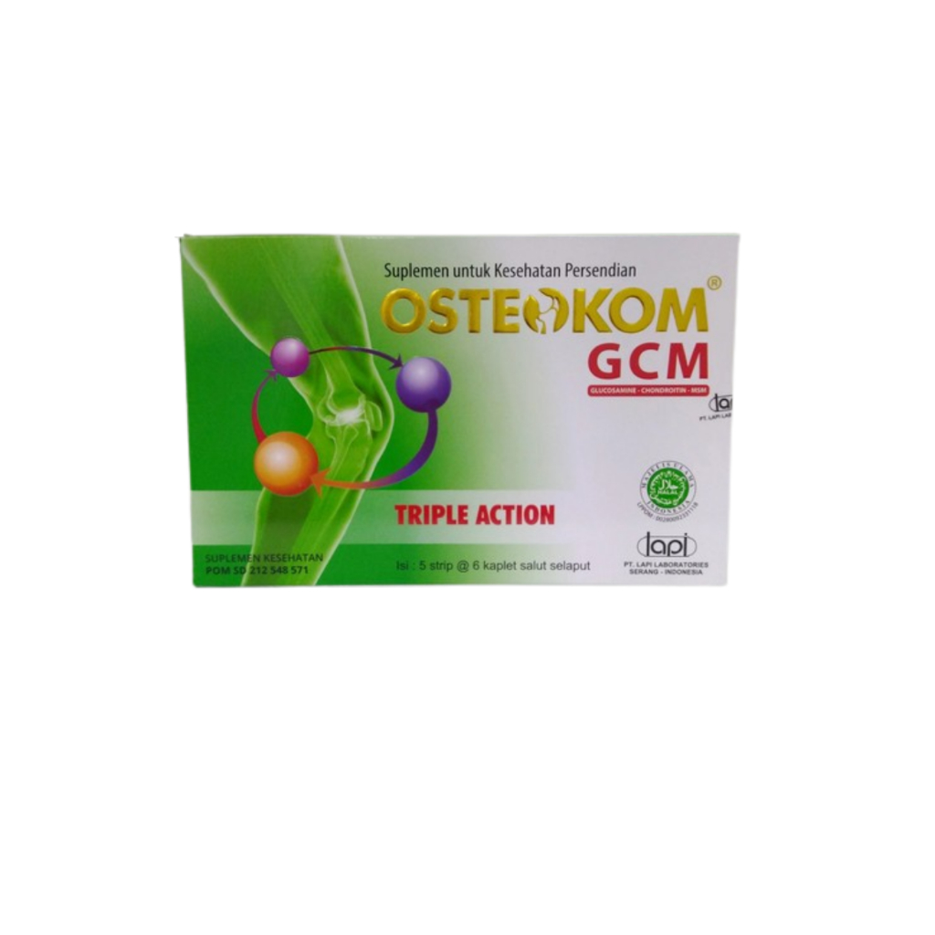 Osteokom 6 Kaplet - Vitamin Untuk Tulang & Sendi