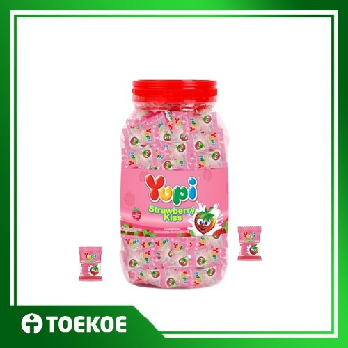 

TOEKOE Permen Yupi Strawberry Kiss Toples 300gr
