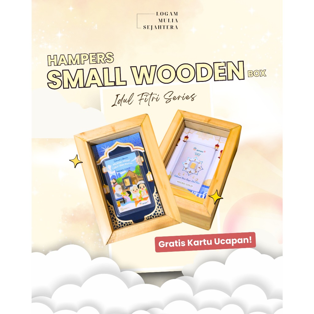 

HAMPERS SPECIAL IDUL FITRI SMALL WOODEN LOGAM MULIA/HAMPERS HARTADINATA /HAMPERS EMASKITA