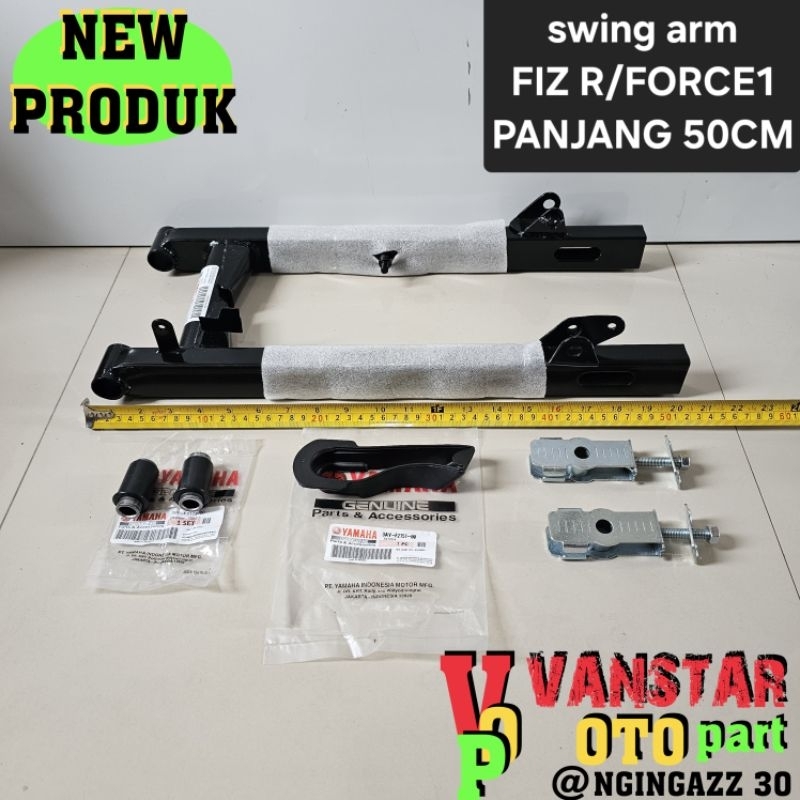 SWING ARM VARIASI LONG/PANJANG 50CM PNP FIZ R FIZR FORCE1 JUPITER Z ALFA VEGA LAMA VEGA R