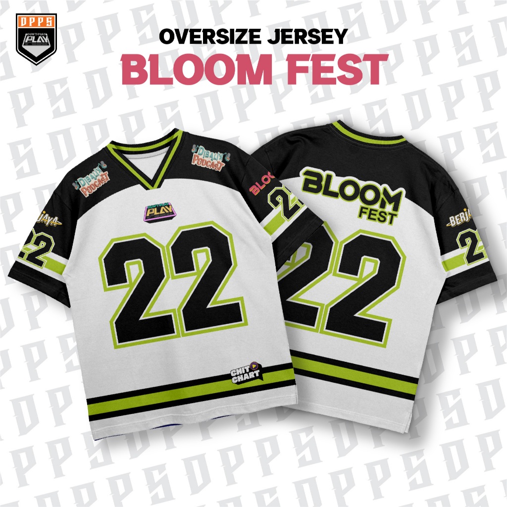 Don't Play Play -  NFL OVERSIZE BLOOM 22 Casual Unisex Streetwear Jersey Premium S - XXL