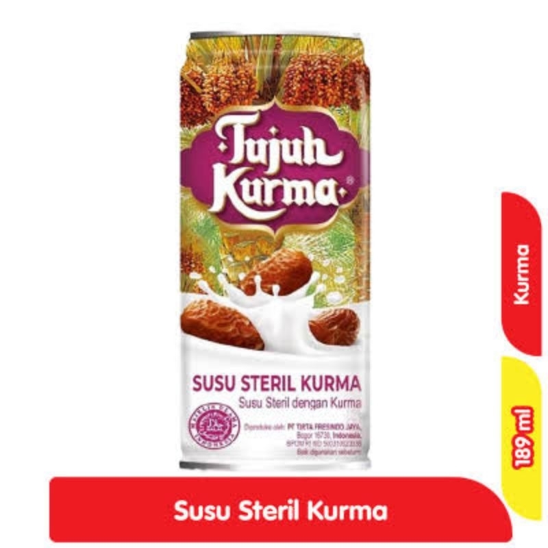 

Susu steril tujuh kurma 189ml