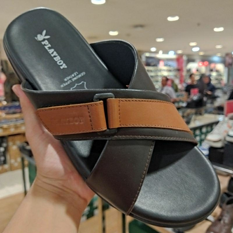 PLAYBOY sandal kulit pria sale