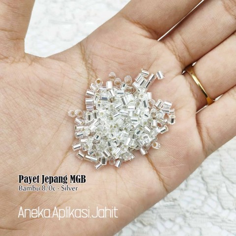 50 GRAM PAYET JEPANG VERSI BESAR UKURAN 3.6 MM MGB PASIR 8/O & BAMBU 8/OC SILVER 34