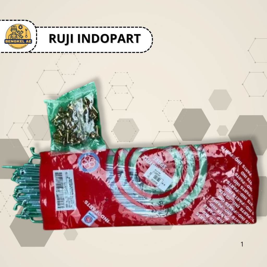 Ruji Semua Ukuran Nepel 10 Indopart || Jari Ruji Jari-Jari Nepel 10 Semua Ukuran Merk Indopart
