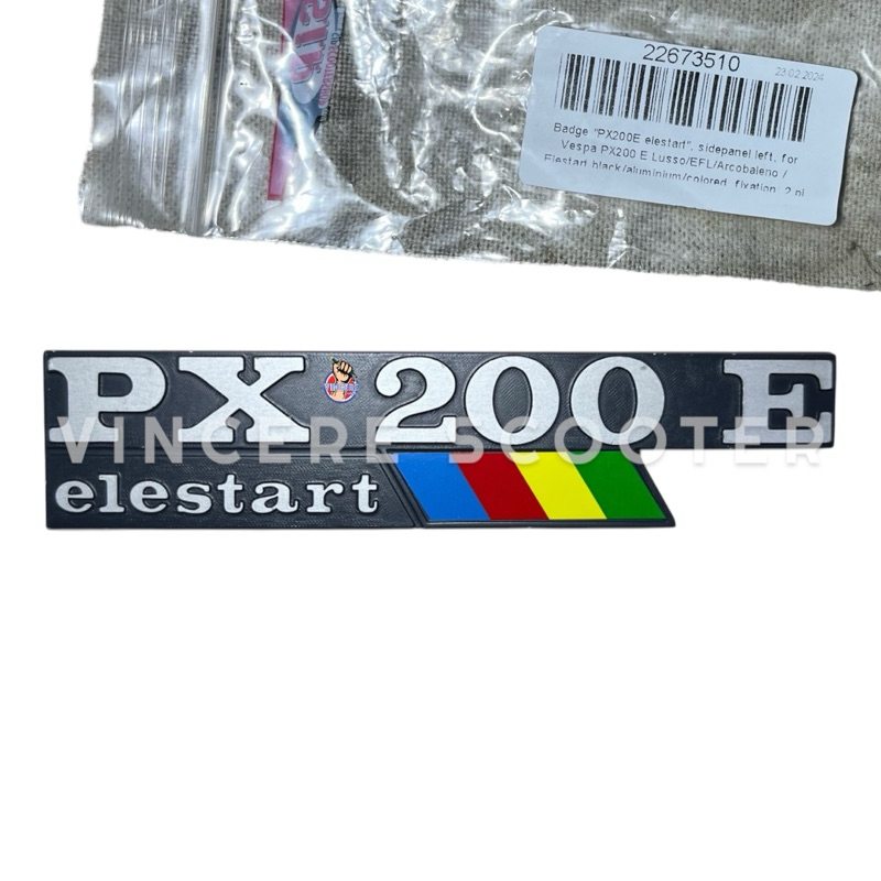 Emblem Tepong Samping PX200E Elestart SIP Vespa Spartan Excel 200