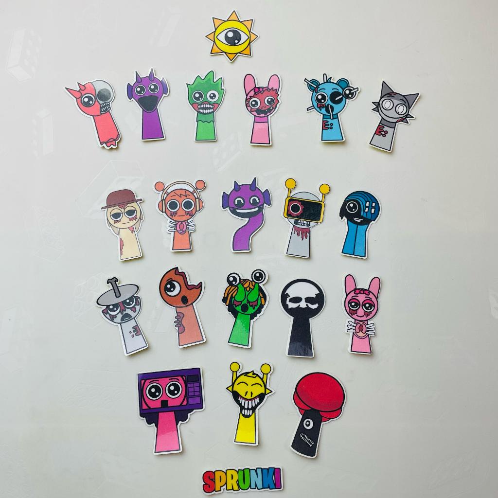 

Sticker Sprunki Horor 21 pcs Sudah di laminasi dan digunting Tinggal Tempel.